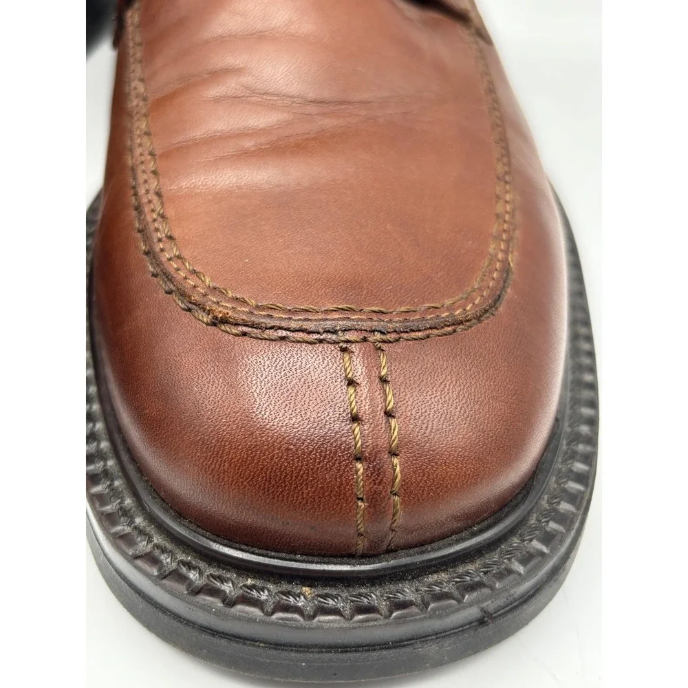Alfani Men's Brown Leather Split-Toe Derby Oxford Dress Shoes Size 9.5